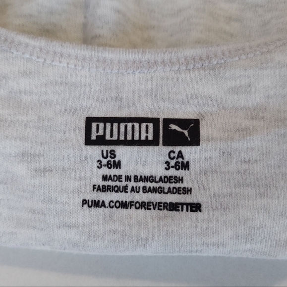 Puma Baby Boys Bodysuit Short Sleeves 3-6 Months Shorts Beanie Bib 5-piece Set - Picture 6 of 16